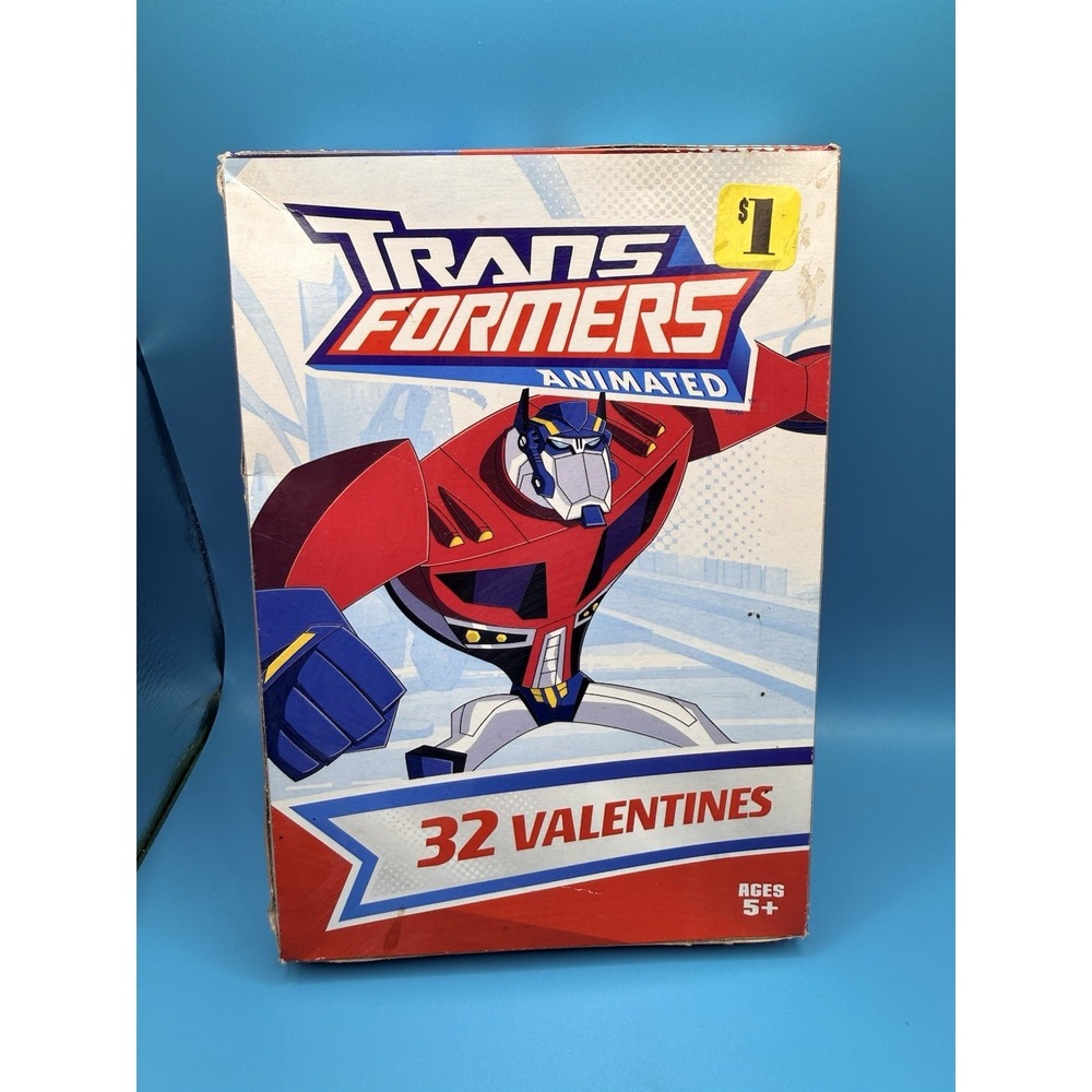 Cartoon Network Transformers Valentines Day Cards 32 Count 2008 New
